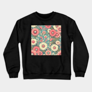 Pink Flowers Crewneck Sweatshirt